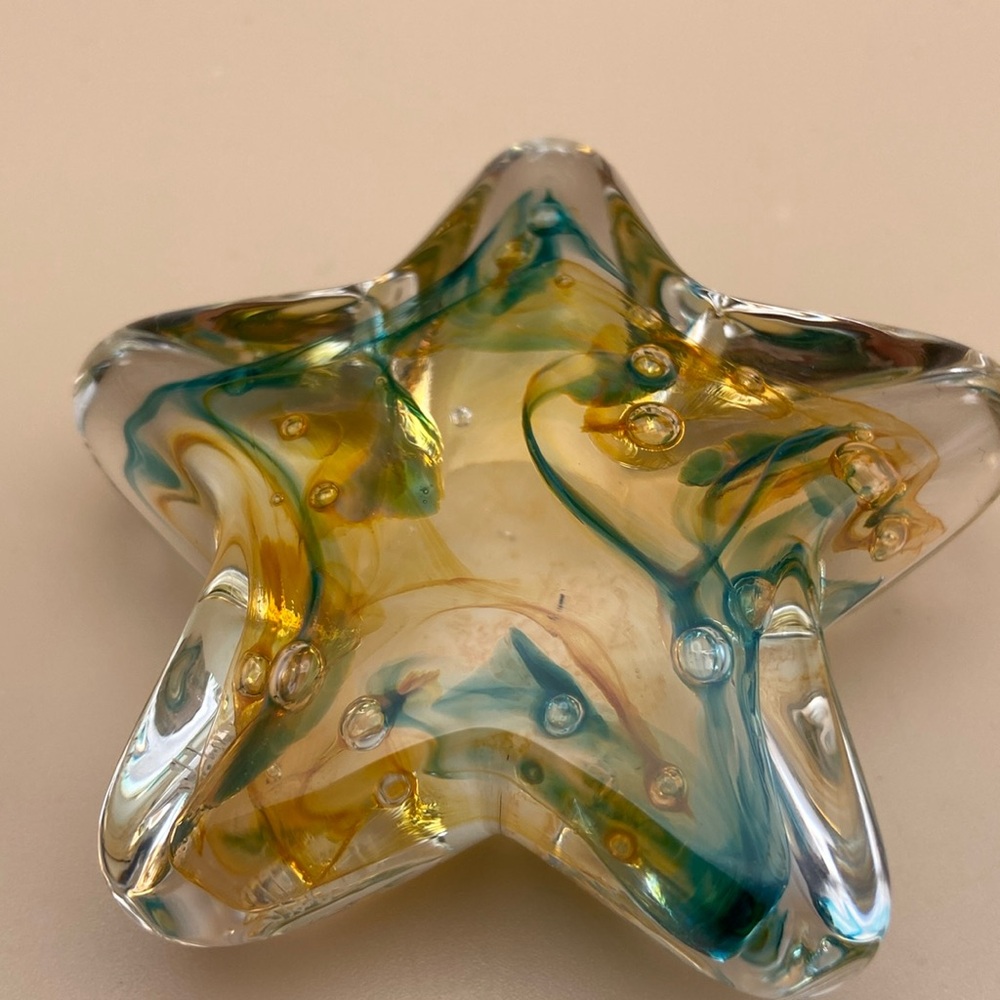 STAR PAPERWEIGHT by Canmore Artist Nicole Tremblay signed